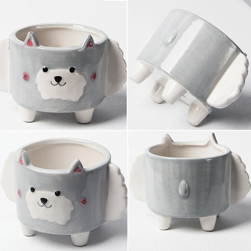 Animal Ceramic Flowerpot Succulent Flowerpot Creative Bedroom Desktop Garden Balcony Decoration Ornaments Cute Cartoon
Animal Ceramic Flowerpot Succulent Flowerpot Creative Bedroom Desktop Garden Balcony Decoration Ornaments Cute Cartoon