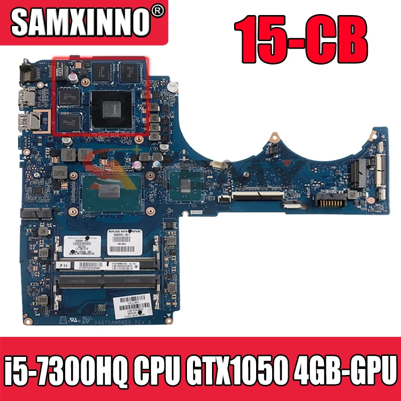 Материнская плата для ноутбука TPN-Q193 HP 15-CB, 926307-001, 926307-601, с процессором i5-7300HQ GTX1050, 4GB-GPU, 100% полностью протестирована
Материнская плата для ноутбука TPN-Q193 HP 15-CB, 926307-001, 926307-601, с процессором i5-7300HQ GTX1050, 4GB-GPU, 100% полностью протестирована
