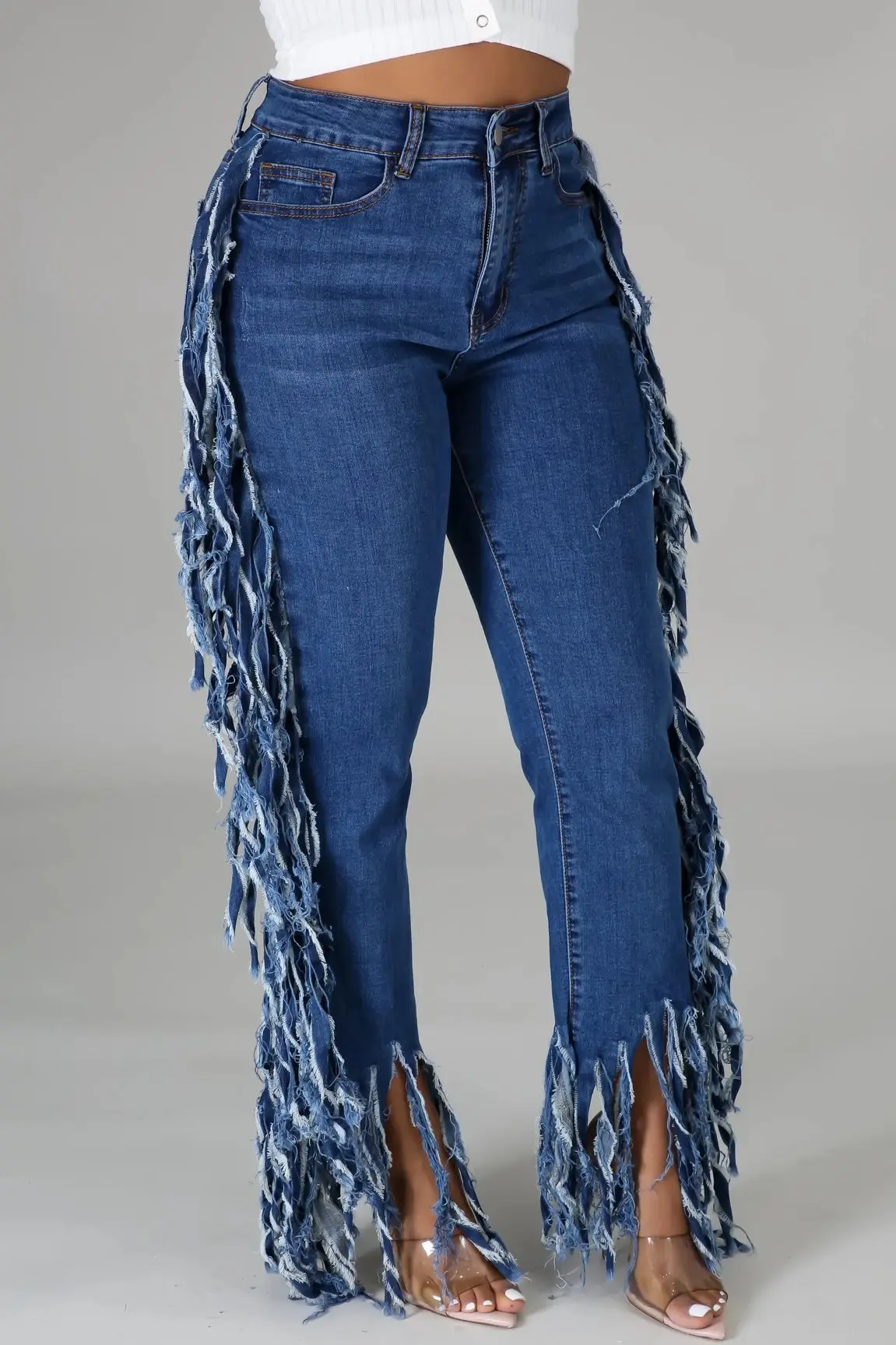 Double Side Tassel Patchwork Blue Jeans Women Fashion Slim Mid Waist Straight Jeans Female Casual Loose Denim Pants Streetwear
Double Side Tassel Patchwork Blue Jeans Women Fashion Slim Mid Waist Straight Jeans Female Casual Loose Denim Pants Streetwear