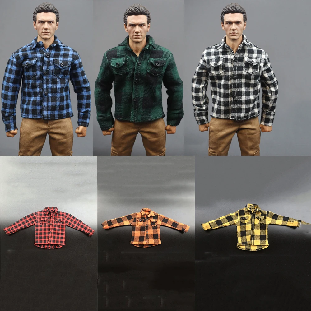 In Stock 1/6 Scale Casual Outfit Plaid Shirt Long Sleeve Top Man Jacket Accessories Clothes for 12 Inches Action Figure 
In Stock 1/6 Scale Casual Outfit Plaid Shirt Long Sleeve Top Man Jacket Accessories Clothes for 12 Inches Action Figure