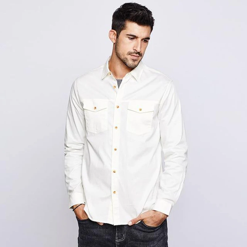 Autumn Cotton Embroidery White Shirt Men Dress Button Casual Slim Fit Long Sleeve For Male Fashion Brand Blouse
Autumn Cotton Embroidery White Shirt Men Dress Button Casual Slim Fit Long Sleeve For Male Fashion Brand Blouse
