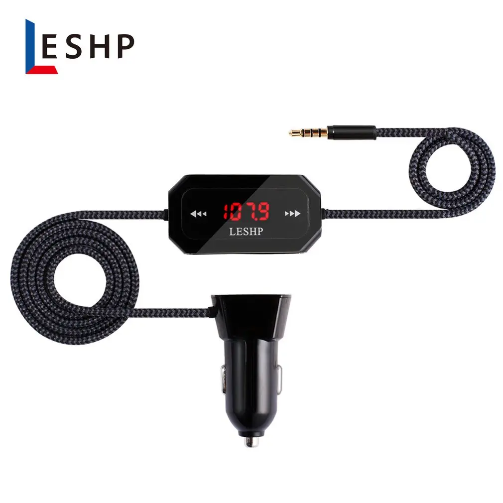 Leshp Wireless Fm Transmitter Radio Car Kit For Smart Phones Bundle With 3.5Mm Audio Plug And Car Charger
Leshp Wireless Fm Transmitter Radio Car Kit For Smart Phones Bundle With 3.5Mm Audio Plug And Car Charger