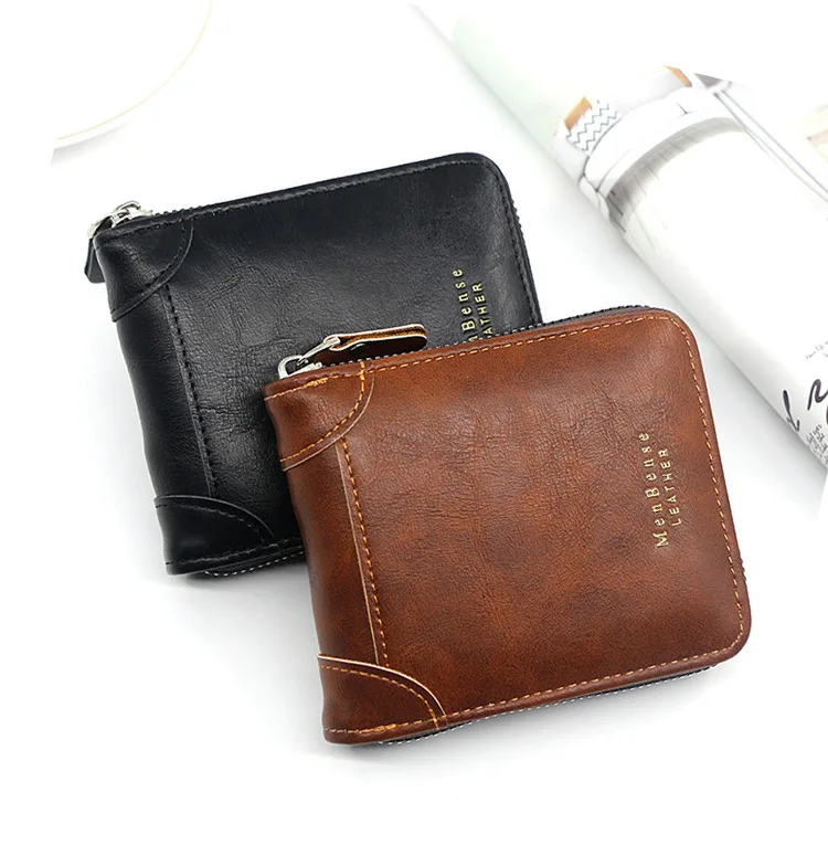 New Mens Short Style Wallet Fashion Casual Purse Multi-card Wallet Retro Mens Zipper Wallet Coin Wallets
New Mens Short Style Wallet Fashion Casual Purse Multi-card Wallet Retro Mens Zipper Wallet Coin Wallets