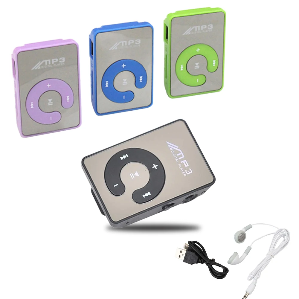 Мини MP3 музыкальный плеер с кабелем для зарядки портативный студенческий