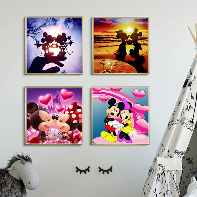 Disney Mickey Cartoon Posters Cute Mickey Minnie Love Kiss Canvas Paintings and Prints Wall Art Pictures for Kid Room Home Decor
Disney Mickey Cartoon Posters Cute Mickey Minnie Love Kiss Canvas Paintings and Prints Wall Art Pictures for Kid Room Home Decor