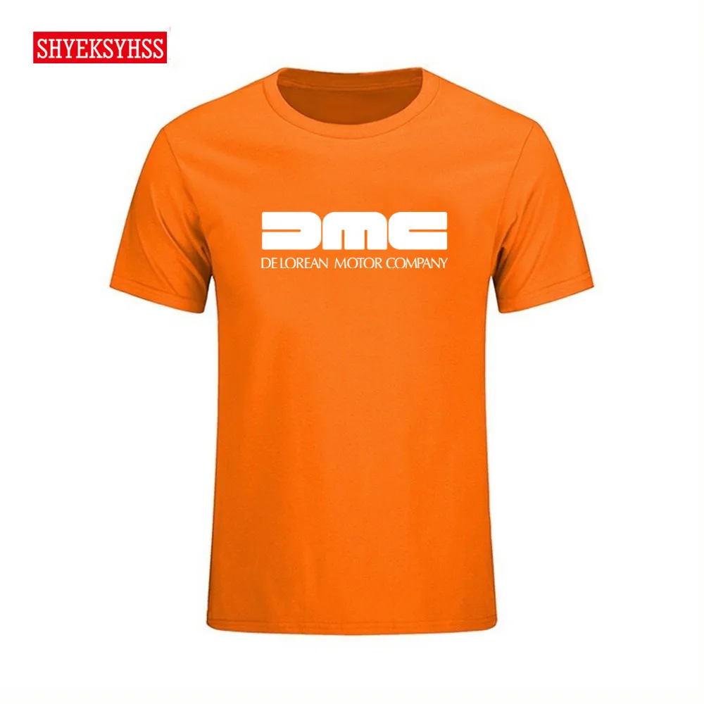 Новый Для мужчин футболка DMC DeLorean с принтом короткий рукав Back to the Future фильм 12