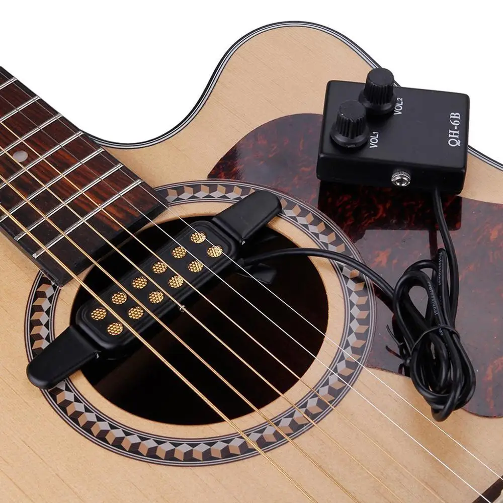 KQ-3 Hole Clip-on Pickup Acoustic Guitar Bass Pickup Audio 12Hole Transducer Amplifier Folk Pop Guitar Accessories 6.35mm Output
KQ-3 Hole Clip-on Pickup Acoustic Guitar Bass Pickup Audio 12Hole Transducer Amplifier Folk Pop Guitar Accessories 6.35mm Output