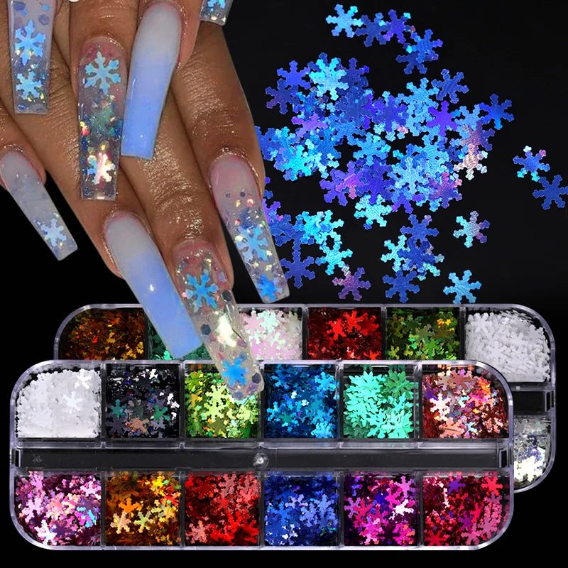 Iridescent Christmas Snowflakes Nail Art Glitter Sequins Maple Leaves Paillette Flake Autumn Manicures 3D Nail Decoration
Iridescent Christmas Snowflakes Nail Art Glitter Sequins Maple Leaves Paillette Flake Autumn Manicures 3D Nail Decoration