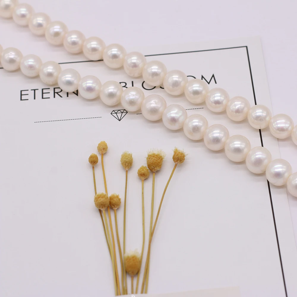 100%Natural Freshwater Pearl White Round Beads 8-9mm For Women Jewelry Making Necklace Accessories DIY Charm Gift Decor36CM 1PCS
100%Natural Freshwater Pearl White Round Beads 8-9mm For Women Jewelry Making Necklace Accessories DIY Charm Gift Decor36CM 1PCS