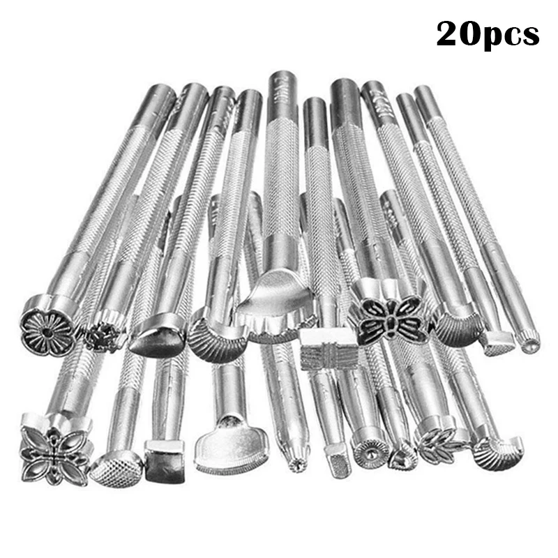 20PCS Leather Tools Working Saddle Making Set Carving Craft Stamps Punch DIY Tool LBE
20PCS Leather Tools Working Saddle Making Set Carving Craft Stamps Punch DIY Tool LBE