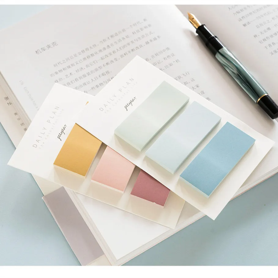 MINKYS 2pcs/lot Gradient Color Sticky Index Note Paper Memo Pads Writeable Classification Label Kawaii School Stationery
MINKYS 2pcs/lot Gradient Color Sticky Index Note Paper Memo Pads Writeable Classification Label Kawaii School Stationery