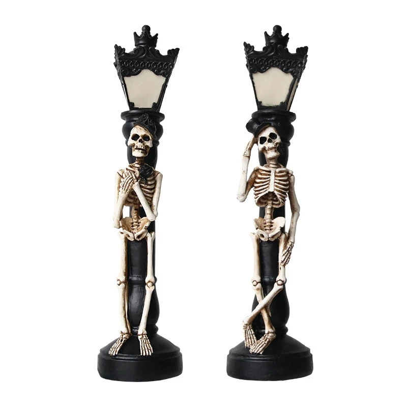 Halloween Skull Skeleton Candle Holder LED Light Vintage Villages Miniature Ghost Street Lamp Home Party Decorations
Halloween Skull Skeleton Candle Holder LED Light Vintage Villages Miniature Ghost Street Lamp Home Party Decorations