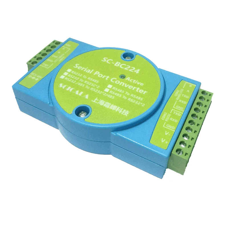 PLC Serial Port Extension 485 Relay SCICALA BC224 Serial Port Converter Custom Baud Rate Conversion 
PLC Serial Port Extension 485 Relay SCICALA BC224 Serial Port Converter Custom Baud Rate Conversion