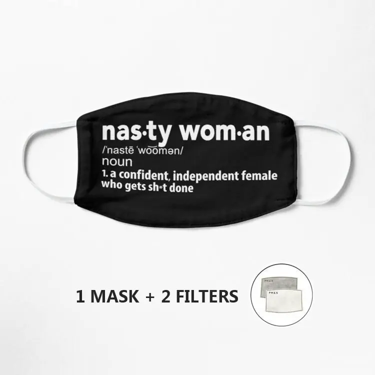 Маска для лица с разрешением с надписью "Nasty Woman", многоразовая маска, моющаяся маска, защитная маска для лица, уличная маска
Маска для лица с разрешением с надписью "Nasty Woman", многоразовая маска, моющаяся маска, защитная маска для лица, уличная маска