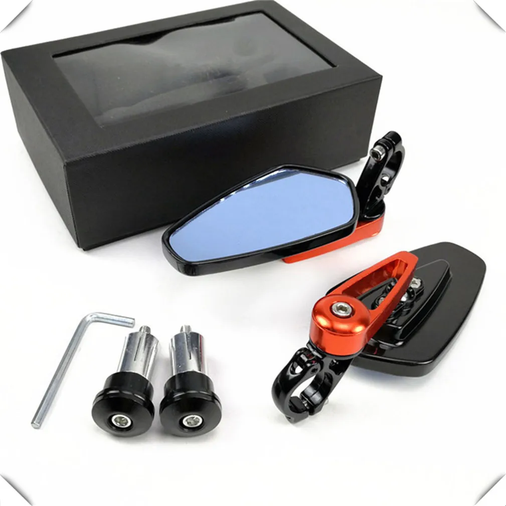 Motorcycle Accessories 7/8" 22mm Bar End Rear Mirrors Blue glass for HONDA CRF1000L XR650R XR400MOTARD CRF250L M
Motorcycle Accessories 7/8" 22mm Bar End Rear Mirrors Blue glass for HONDA CRF1000L XR650R XR400MOTARD CRF250L M