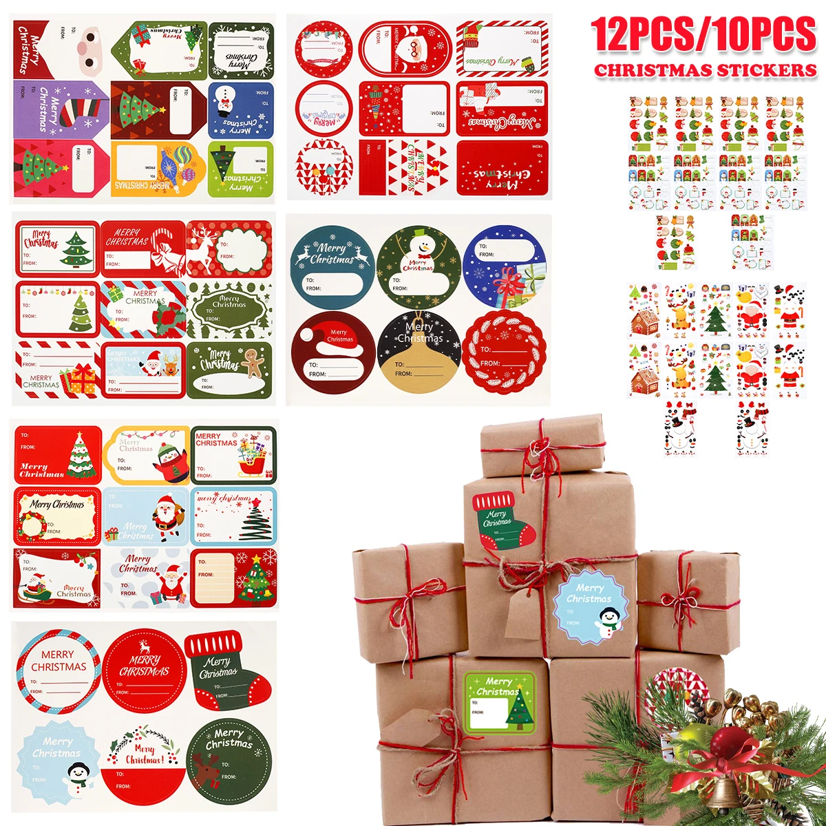 Christmas Gift Tag Stickers Self Adhesive Christmas Name Tag Decorative Presents Labels Santa Claus Reindeer Snowmen Tag Sticker
Christmas Gift Tag Stickers Self Adhesive Christmas Name Tag Decorative Presents Labels Santa Claus Reindeer Snowmen Tag Sticker