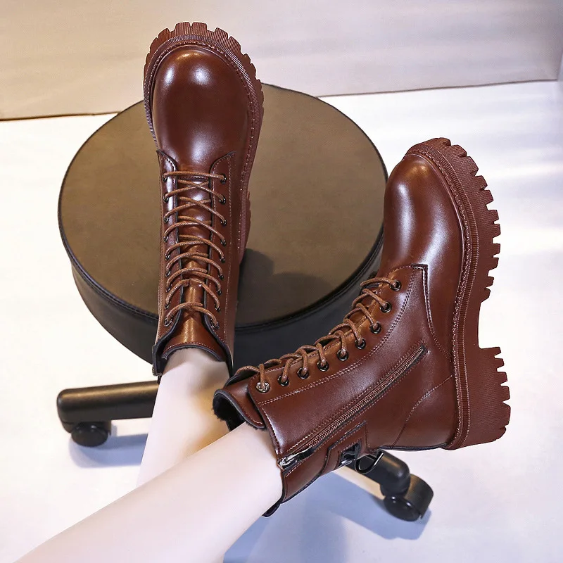 Hot New Fashion Platform Boots Women Casual Black Fur Women's Winter Boots Chunky Non-Slip Zipper Womens Martin Boot Botas Mujer
Hot New Fashion Platform Boots Women Casual Black Fur Women's Winter Boots Chunky Non-Slip Zipper Womens Martin Boot Botas Mujer
