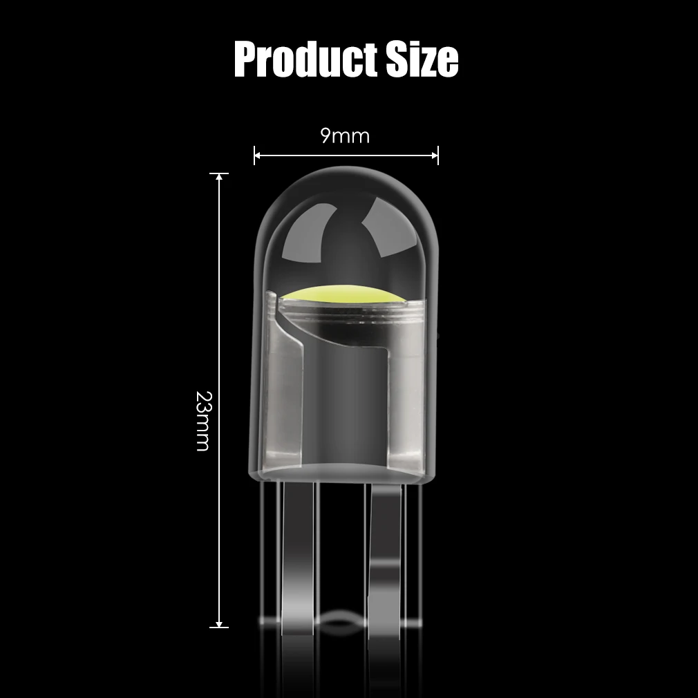 10 шт. T10 W5W WY5W 194 168 501 2825 COB светодиодный Стекло оболочки высокое яркий