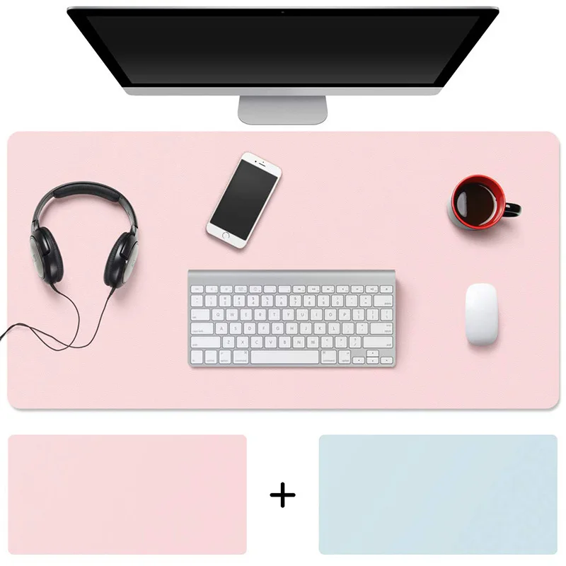 Large Desk Pad Mouse Pad, 36 inch X 17 inch PU Leather Desk Blotter, Dual-Side Use Mouse Pad (Blue/Pink)
Large Desk Pad Mouse Pad, 36 inch X 17 inch PU Leather Desk Blotter, Dual-Side Use Mouse Pad (Blue/Pink)