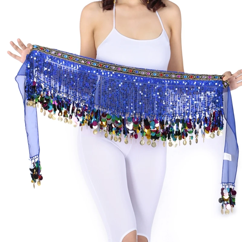 Women Sequin Tassel Lace-up Sexy Wrap Mini Skirt Latin Dancing Belly Dance Hip Scarf Glitter Waist Chain Stage Performance Party
Women Sequin Tassel Lace-up Sexy Wrap Mini Skirt Latin Dancing Belly Dance Hip Scarf Glitter Waist Chain Stage Performance Party
