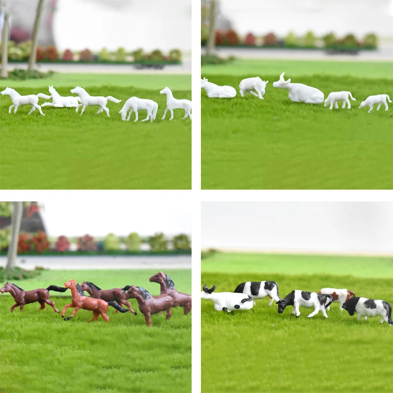 10pcs Animal model toy train 1/87 1/150 scale Farm Animal model for architectural model layout miniature scale model cow horse
10pcs Animal model toy train 1/87 1/150 scale Farm Animal model for architectural model layout miniature scale model cow horse