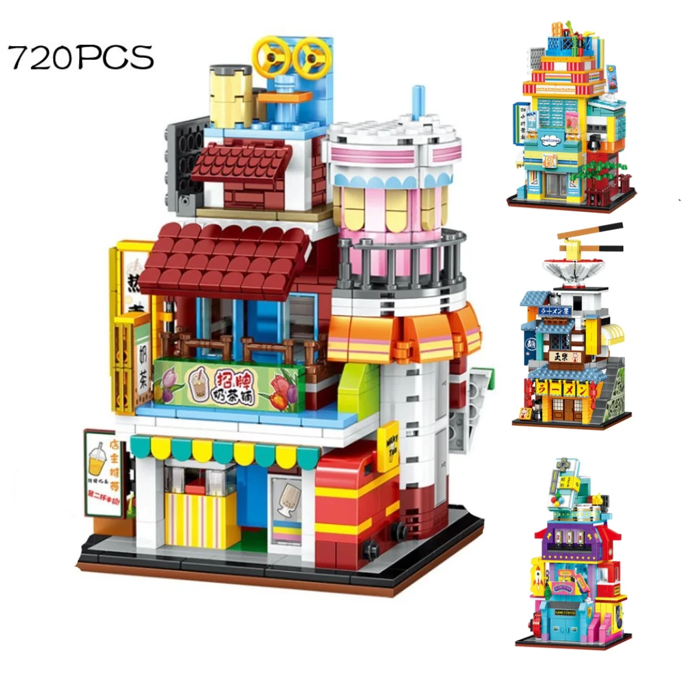 City Mini Street View Japanese Food Milk Tea Shop Assembly Building Blocks With Figures Bricks Toys For Children Christmas Gifts
City Mini Street View Japanese Food Milk Tea Shop Assembly Building Blocks With Figures Bricks Toys For Children Christmas Gifts