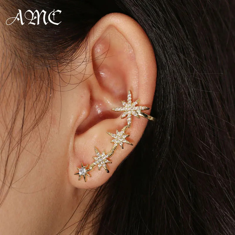 AMC Luxury Octagonal Star Clip Earring Shiny Zircon Stud Earrings Temperament Long Section Wild Ear Clips Jewelry for Women 2021
AMC Luxury Octagonal Star Clip Earring Shiny Zircon Stud Earrings Temperament Long Section Wild Ear Clips Jewelry for Women 2021