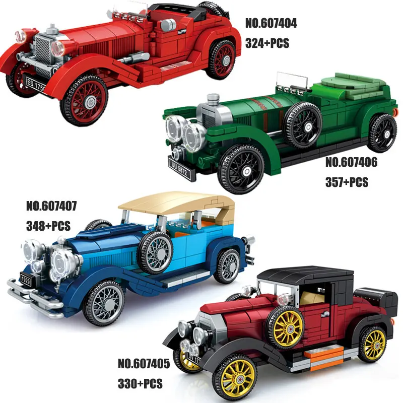 City Classic Car Block Set 3D DIY Vintage Vehicle Speed Supercar Creative Building Brick Toy For Boy Kids
City Classic Car Block Set 3D DIY Vintage Vehicle Speed Supercar Creative Building Brick Toy For Boy Kids