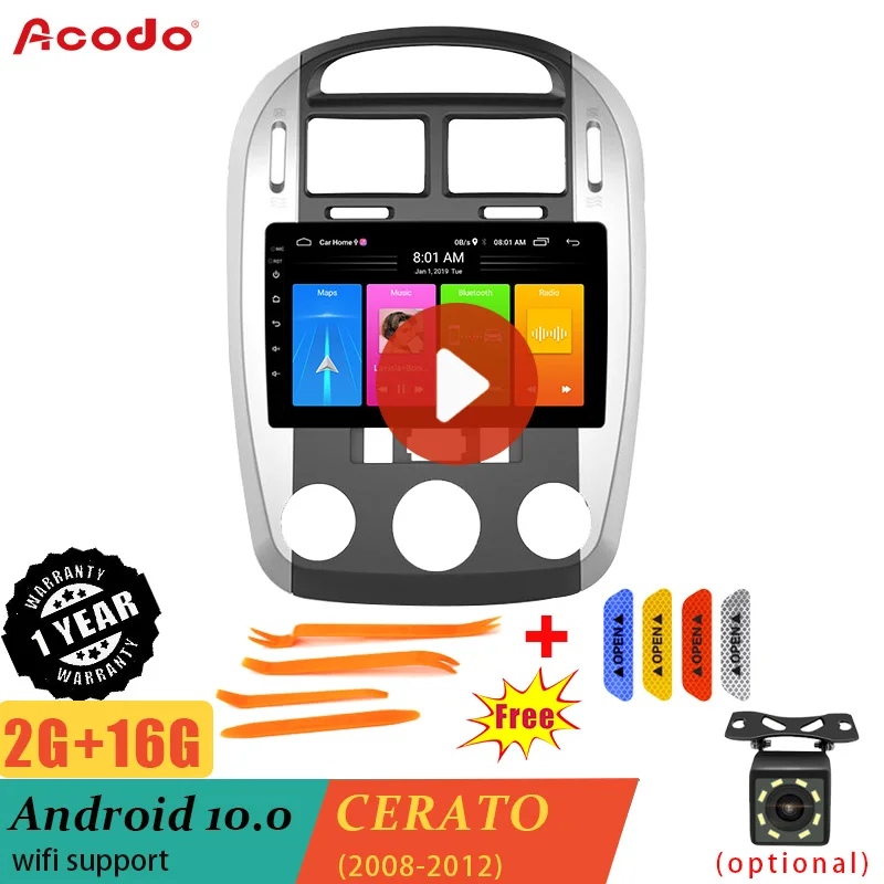 Автомобильная Мультимедийная система ACODO, 2 Гб ОЗУ + 16 Гб ПЗУ, Android 10,0, для KIA CERATO 2008-2012, GPS-навигация, 2 din
Автомобильная Мультимедийная система ACODO, 2 Гб ОЗУ + 16 Гб ПЗУ, Android 10,0, для KIA CERATO 2008-2012, GPS-навигация, 2 din