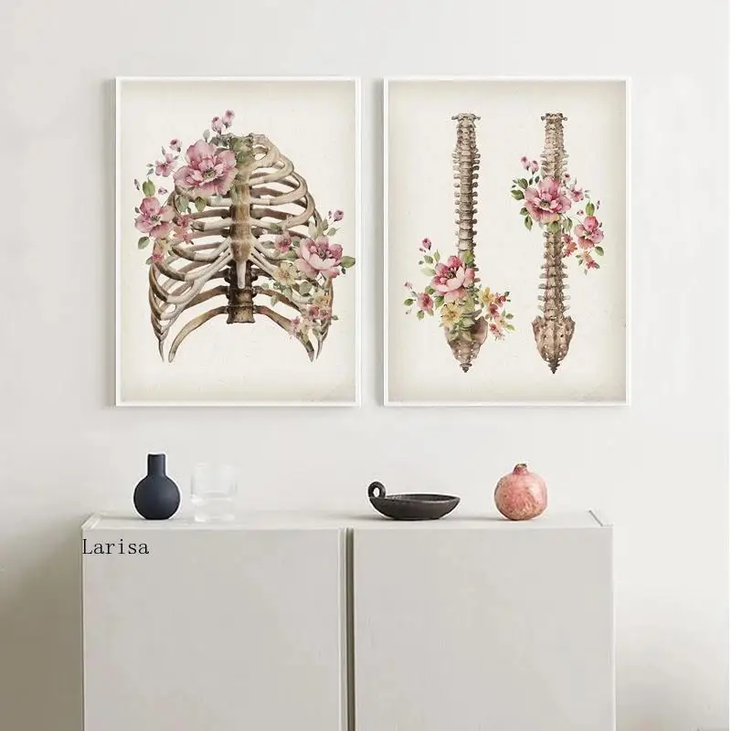 Floral Skeletal Bones Anatomy Poster Skull Spine Medical Wall Art Print Canvas Painting Abstract Picture Clinic Home Decoration
Floral Skeletal Bones Anatomy Poster Skull Spine Medical Wall Art Print Canvas Painting Abstract Picture Clinic Home Decoration
