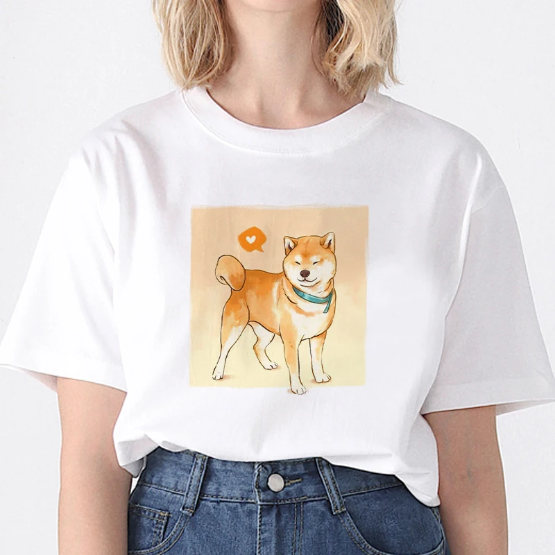 Vogue Shiba Inu White woman tshirts Harajuku Casual t shirts Streetwear Graphic Tops Tee Gift 90s Lady Yong Girl Drop Ship
Vogue Shiba Inu White woman tshirts Harajuku Casual t shirts Streetwear Graphic Tops Tee Gift 90s Lady Yong Girl Drop Ship