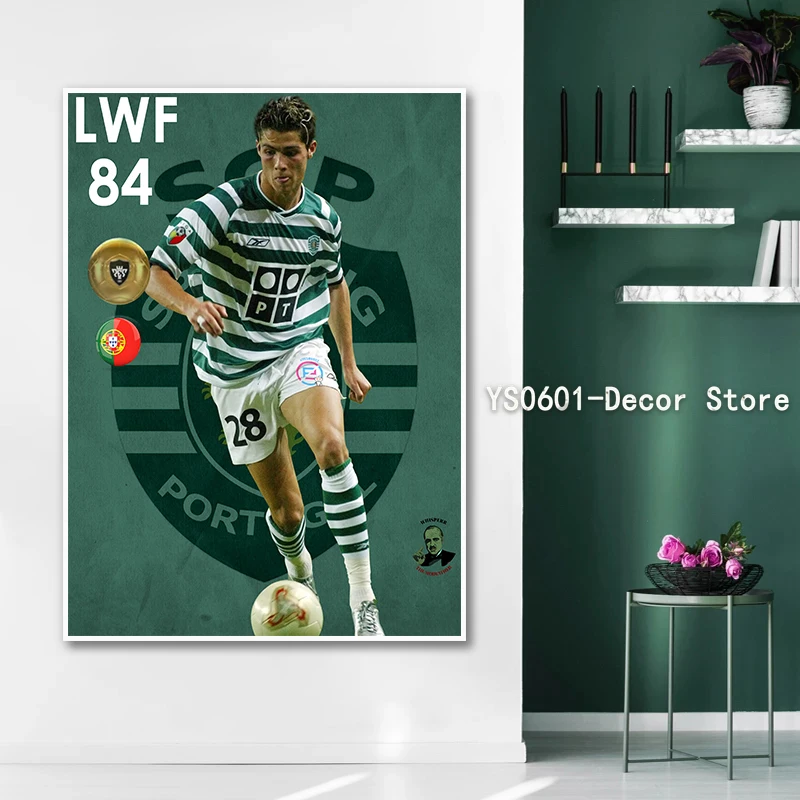 Modern Wall Art Canvas Painting Football Sport Star Ronaldo Posters and Prints Picture Home Bedroom Living Room Decor (No Frame)
Modern Wall Art Canvas Painting Football Sport Star Ronaldo Posters and Prints Picture Home Bedroom Living Room Decor (No Frame)