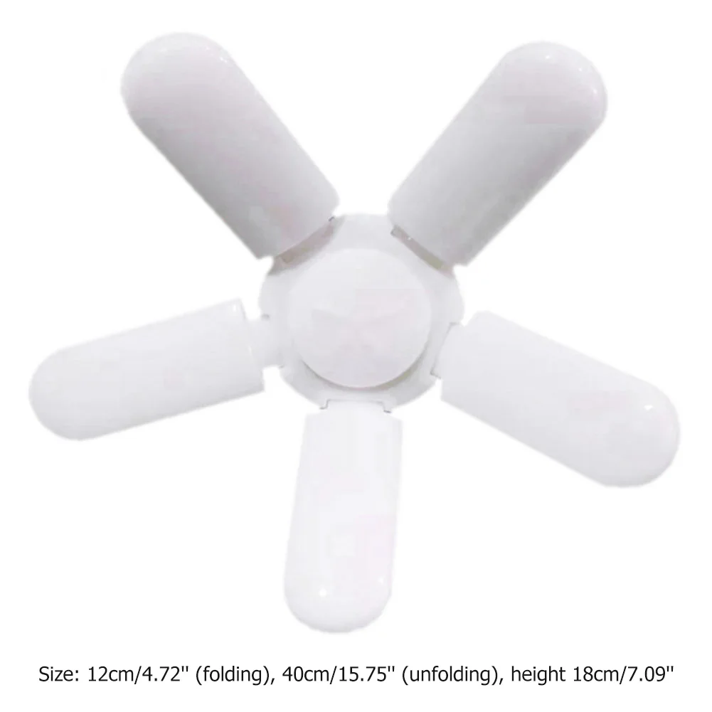 Deformable 5-blade LED Garage Light Five-Leaf Folding Fan Blade Garage Pendant Lamp Bulb 360-Degree Adjustable Ceiling Light
Deformable 5-blade LED Garage Light Five-Leaf Folding Fan Blade Garage Pendant Lamp Bulb 360-Degree Adjustable Ceiling Light