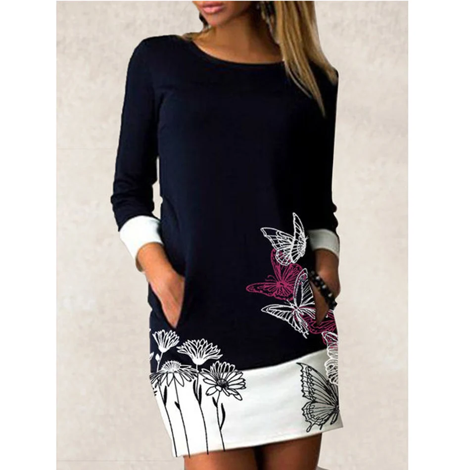 2021 Spring Autumn Women Patchwork Print Mini Dress Long Sleeve Slim Dress Fashion Butterfly Pocket Party Vestido
2021 Spring Autumn Women Patchwork Print Mini Dress Long Sleeve Slim Dress Fashion Butterfly Pocket Party Vestido