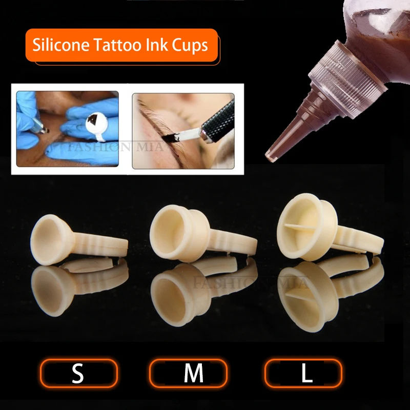 S/M/L Silicone Microblading Pigment cup Semi-permanent Tattoo Ring Cup Glue Holder Divider Tattoo Ink Storage Cups Accesories 
S/M/L Silicone Microblading Pigment cup Semi-permanent Tattoo Ring Cup Glue Holder Divider Tattoo Ink Storage Cups Accesories