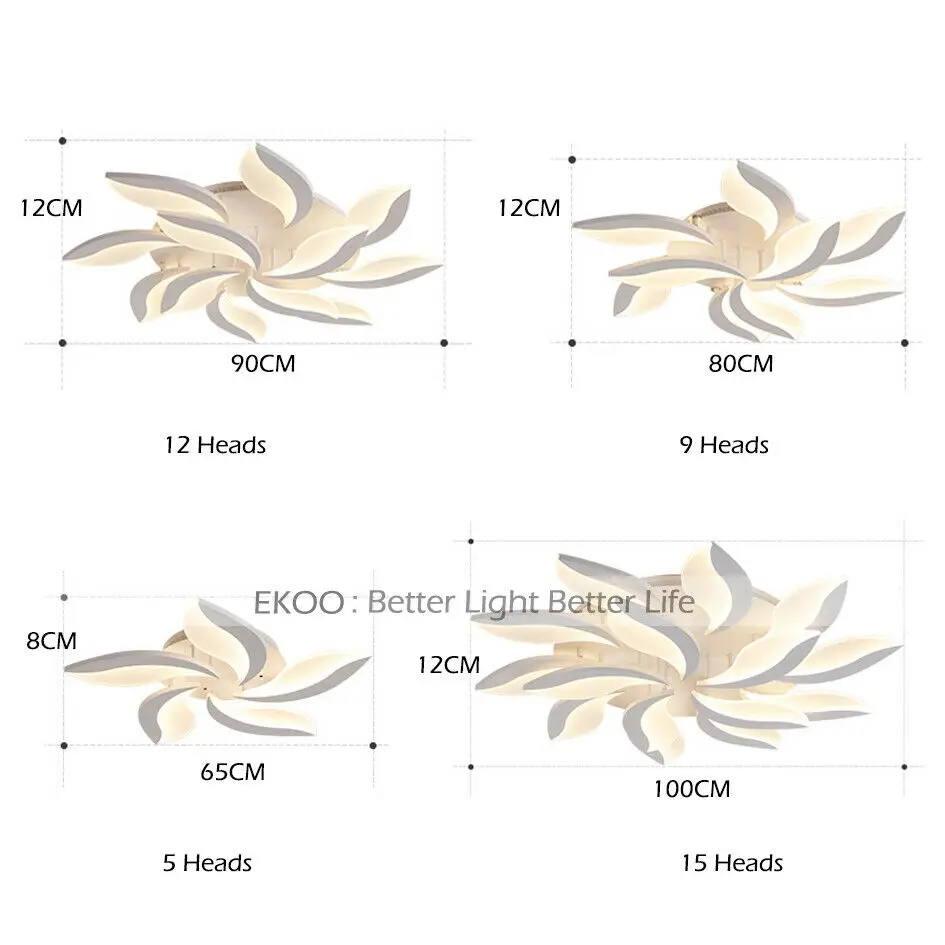 EKOO US UK STOCK Acrylic Modern Eyebrow LED Ceiling Lights Chandelier luminaire lamparas de techo
EKOO US UK STOCK Acrylic Modern Eyebrow LED Ceiling Lights Chandelier luminaire lamparas de techo