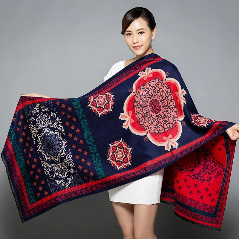 Autumn Winter Women New Red Catwalks With Thick British Plaid Cashmere Shawl Headband Neckerchief Women Winter Scarf 2020
Autumn Winter Women New Red Catwalks With Thick British Plaid Cashmere Shawl Headband Neckerchief Women Winter Scarf 2020