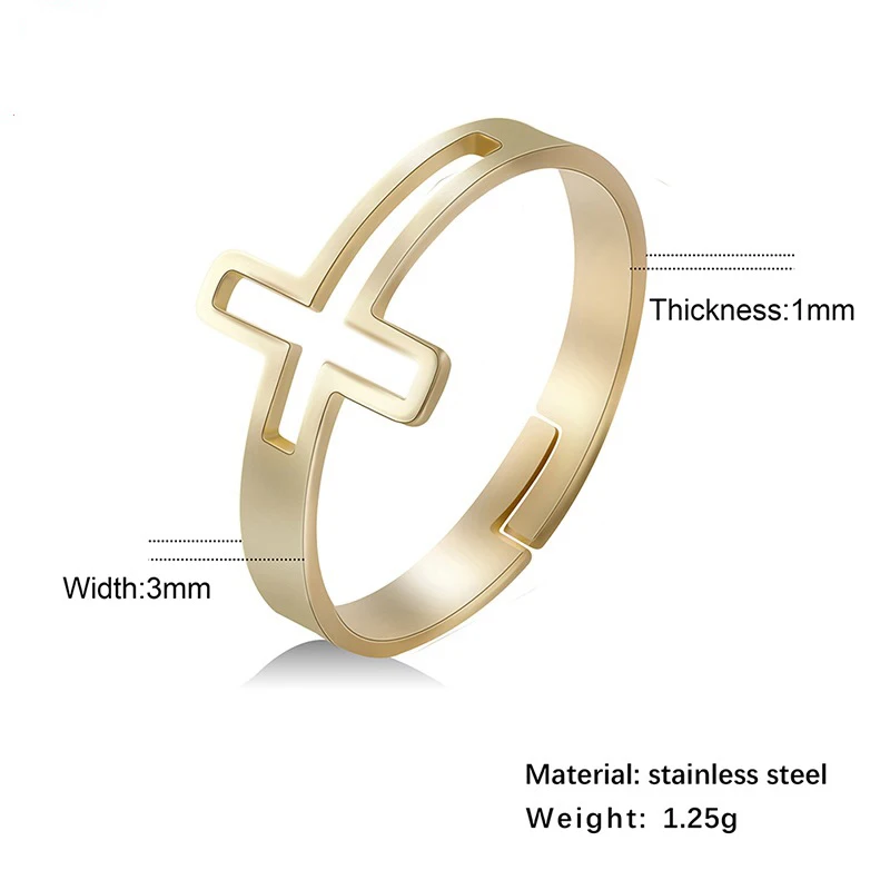 Stainless Steel Couple Rings Women Men Hollow Cross Punk Finger Ring Engagement Wedding Party Birthday Personality Jewelry Gift
Stainless Steel Couple Rings Women Men Hollow Cross Punk Finger Ring Engagement Wedding Party Birthday Personality Jewelry Gift