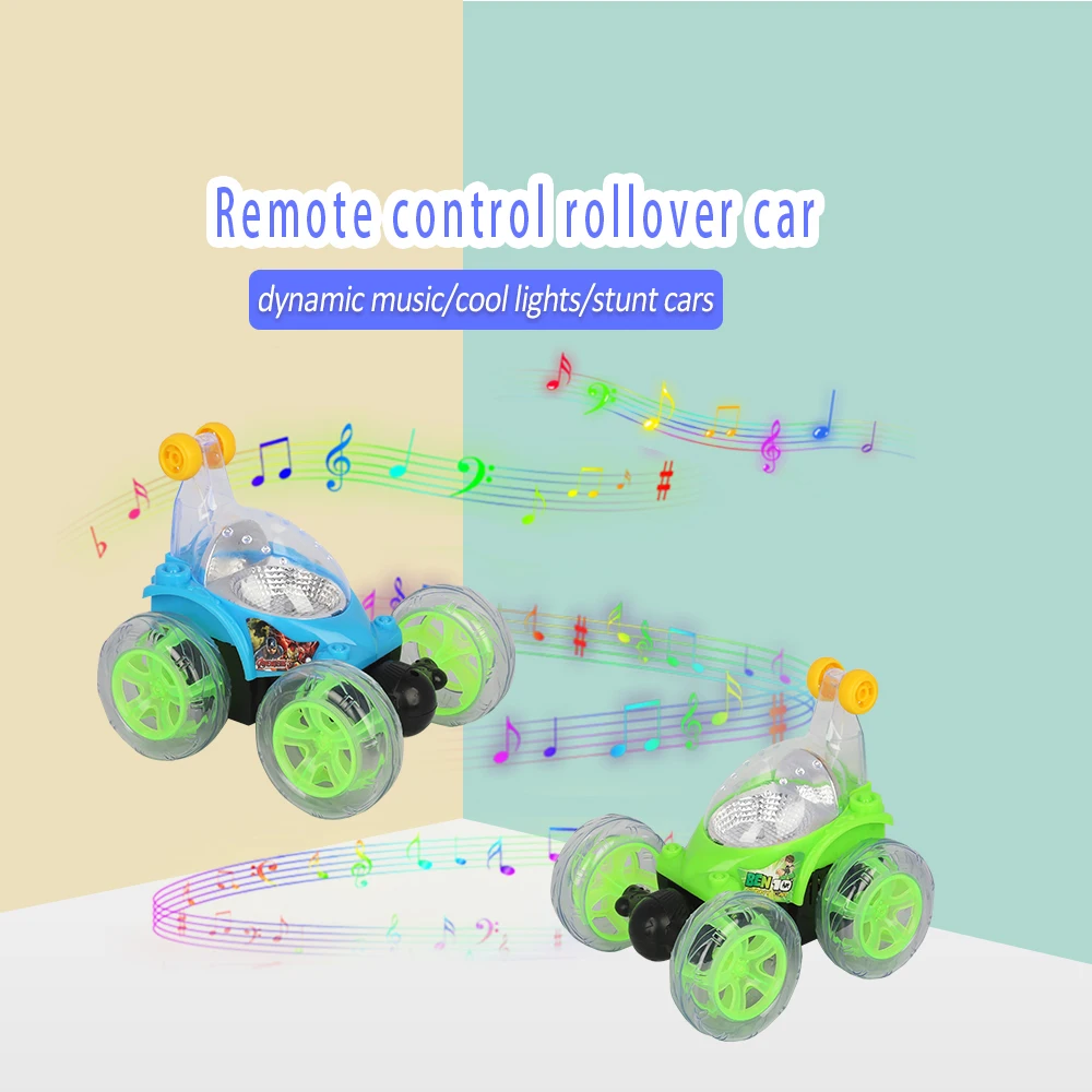 Rechargeable Rollover 360° Rotating Stunt Car With Light Music Kid Toy Remote Control Car
Rechargeable Rollover 360° Rotating Stunt Car With Light Music Kid Toy Remote Control Car