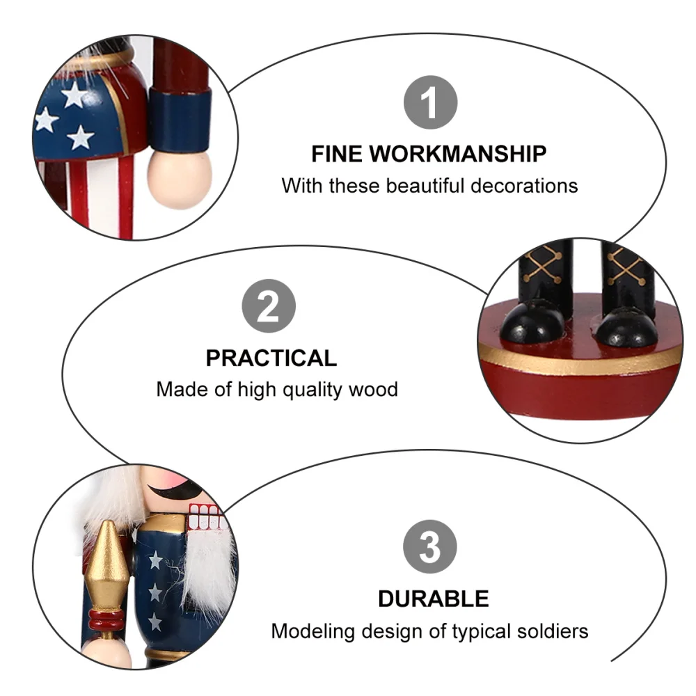 1pc Classic Wooden Walnut Soldier Nutcracker Puppet Soldier Toys Desktop
1pc Classic Wooden Walnut Soldier Nutcracker Puppet Soldier Toys Desktop