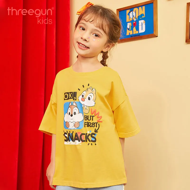 Детская футболка с коротким рукавом THREEGUN X Disney Chip 'dale, хлопковая Футболка для мальчиков и девочек, детская дышащая летняя одежда
Детская футболка с коротким рукавом THREEGUN X Disney Chip 'dale, хлопковая Футболка для мальчиков и девочек, детская дышащая летняя одежда