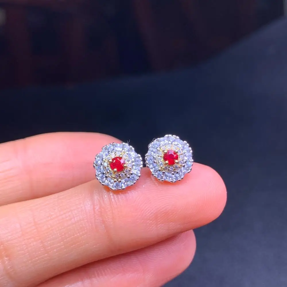 shilovem Natural Ruby Gemstone earrings for Women Real 925 Sterling Silver Fine new gift 3*3mm de0303822agh
shilovem Natural Ruby Gemstone earrings for Women Real 925 Sterling Silver Fine new gift 3*3mm de0303822agh