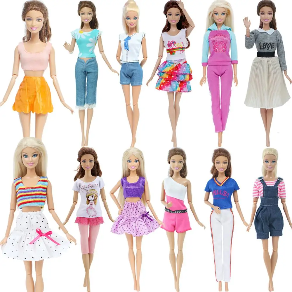 Набор одежды для куклы Барби модный костюм девочек топы блузка брюки Одежда