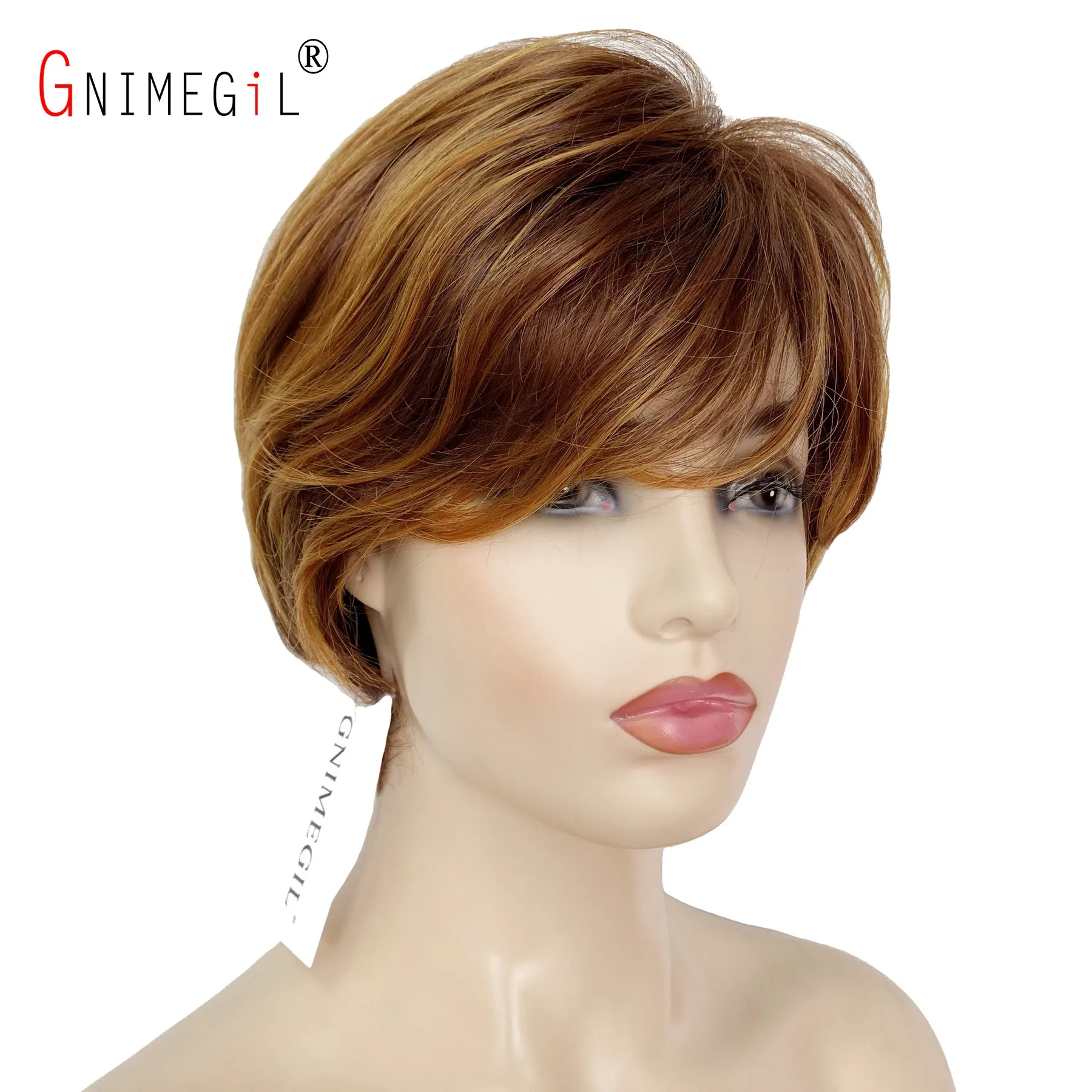 GNIMEGIL Synthetic Wigs for Women Brown Short Curly Wig with Bangs Auburn Wig Female Cosplay Costume Halloween Party Mommy Wig
GNIMEGIL Synthetic Wigs for Women Brown Short Curly Wig with Bangs Auburn Wig Female Cosplay Costume Halloween Party Mommy Wig