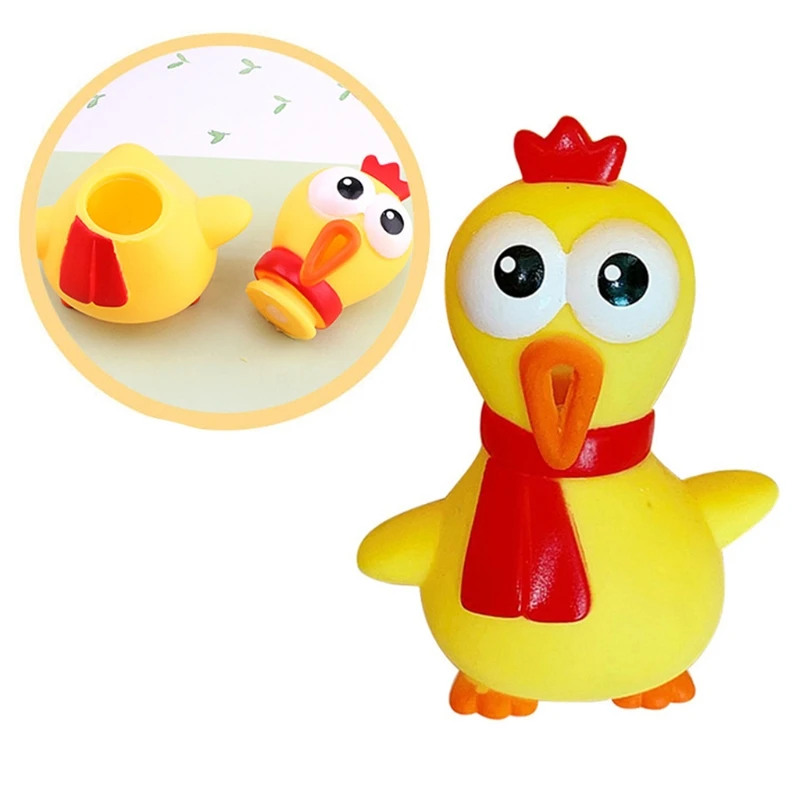 

Creative Funny Vinyl Screaming Chicken Toy Tricky Joke Stress Reliever Decompression Squawking Toys