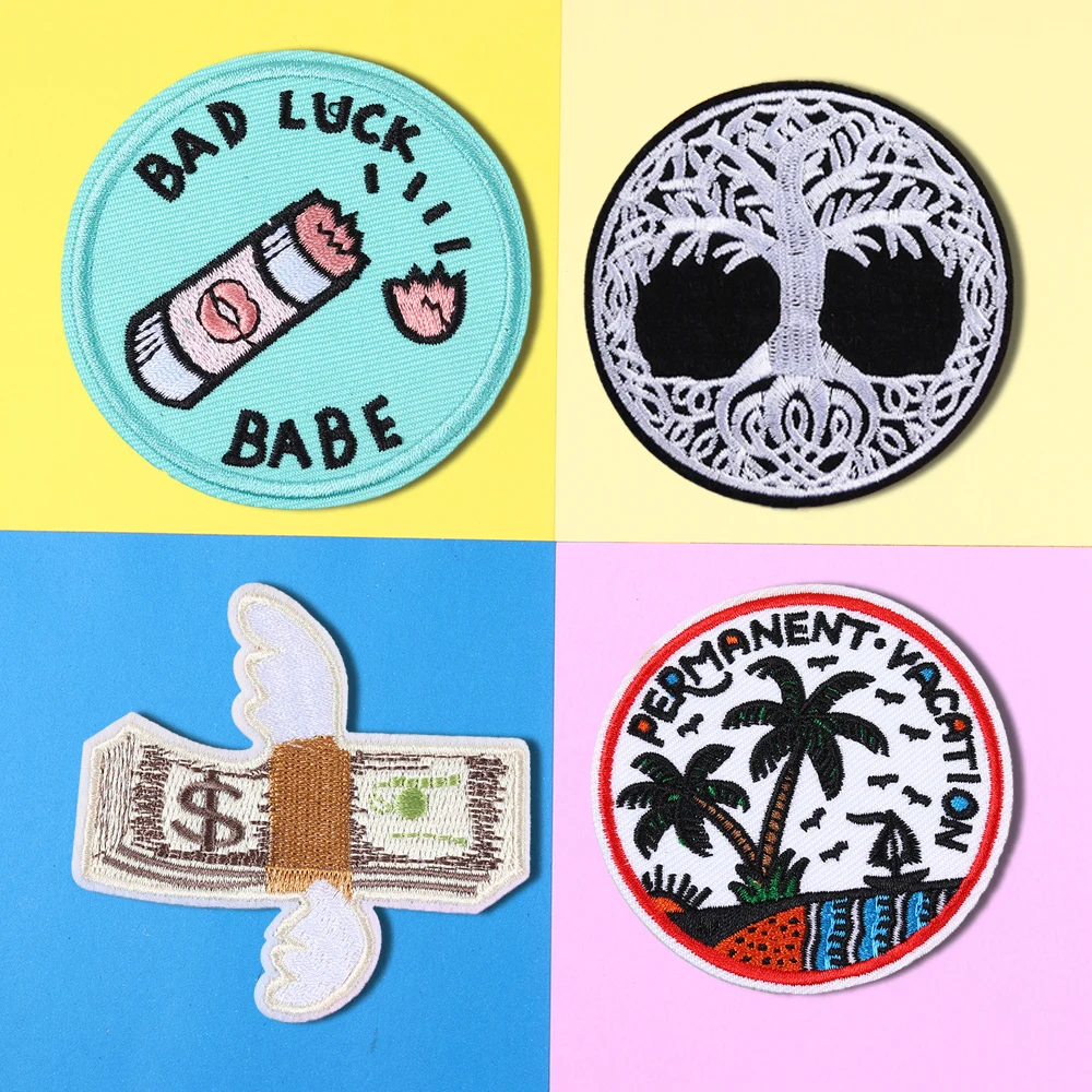 Round black tree of life Coconut trees for Tourism Patches for Clothes greenback Embroidery Appliques Diy Clothing Accessories
Round black tree of life Coconut trees for Tourism Patches for Clothes greenback Embroidery Appliques Diy Clothing Accessories
