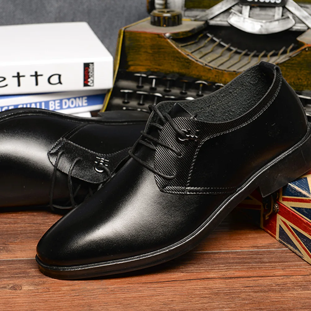 Mens Dress Shoes Black Men Casual Leather Shoes Man Lace Up Formal Wedding Business Office Oxford Shoes Zapatos De Hombre 
Mens Dress Shoes Black Men Casual Leather Shoes Man Lace Up Formal Wedding Business Office Oxford Shoes Zapatos De Hombre