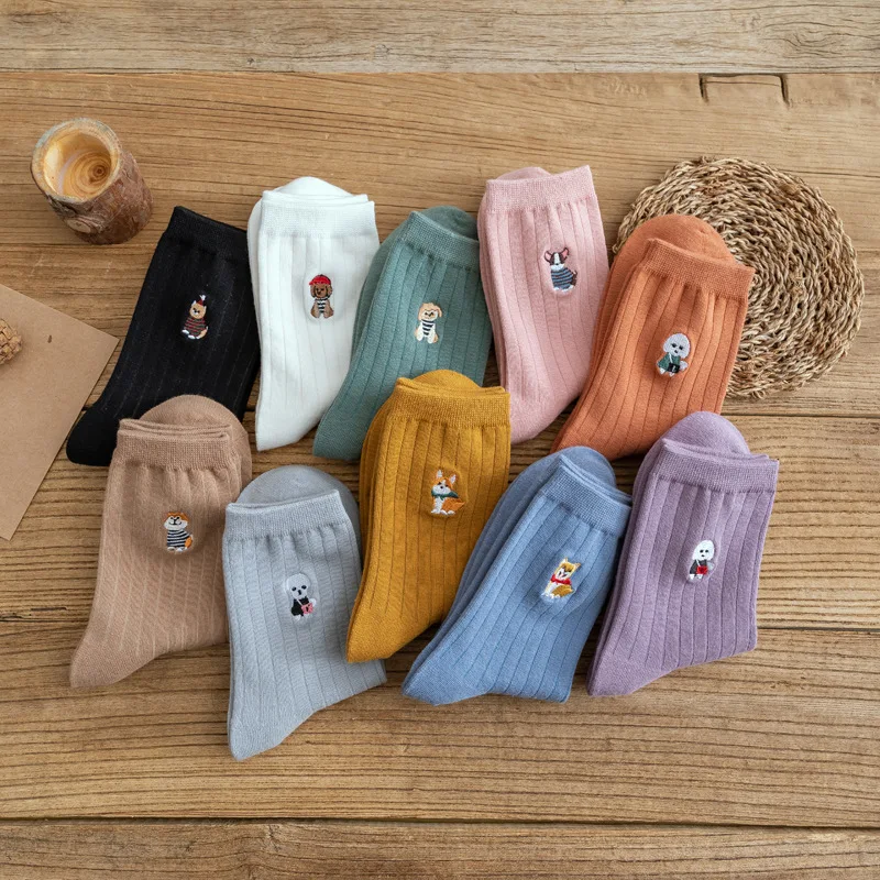 5 Pairs/lot Socks Women Tube Socks Cotton Drawstring 2020 Autumn and Winter New Fashion Embroidery Animal Socks Kawaii Harajuku
5 Pairs/lot Socks Women Tube Socks Cotton Drawstring 2020 Autumn and Winter New Fashion Embroidery Animal Socks Kawaii Harajuku