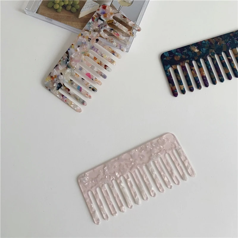 Simple Big Teeth Comb Marble Texture Hair Comb Tortoiseshell Portable Korean Version Stylish Comb Fashion Anti-static Comb
Simple Big Teeth Comb Marble Texture Hair Comb Tortoiseshell Portable Korean Version Stylish Comb Fashion Anti-static Comb