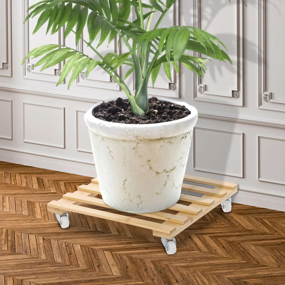 Bamboo Plant Stand With Wheels Movable Flower Pot Mover Roller For Patio Outdoor Heavy Duty Plant Caddy With Wheels Rolling Rack
Bamboo Plant Stand With Wheels Movable Flower Pot Mover Roller For Patio Outdoor Heavy Duty Plant Caddy With Wheels Rolling Rack